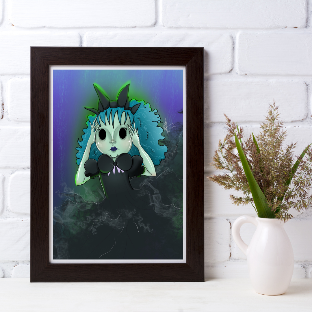 Anxious Doll Art Print
