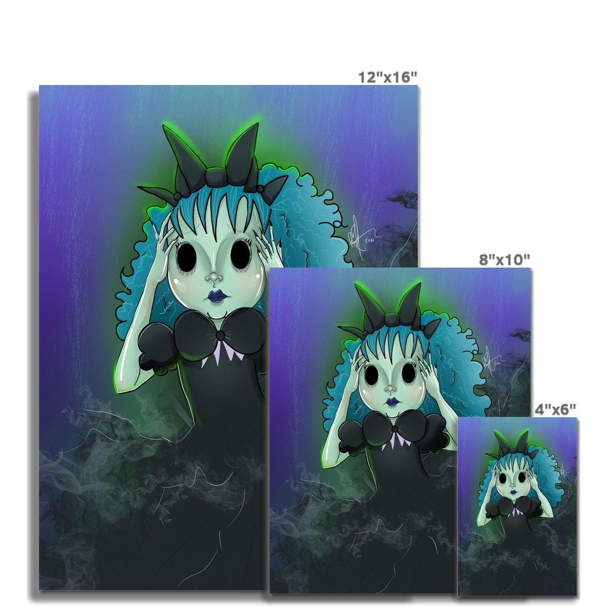 Anxious Doll Art Print