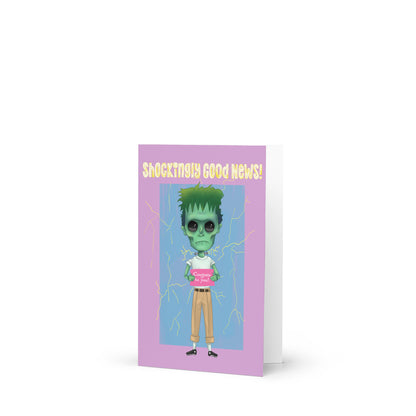 Shockingly Good News - Congratulations Greeting card
