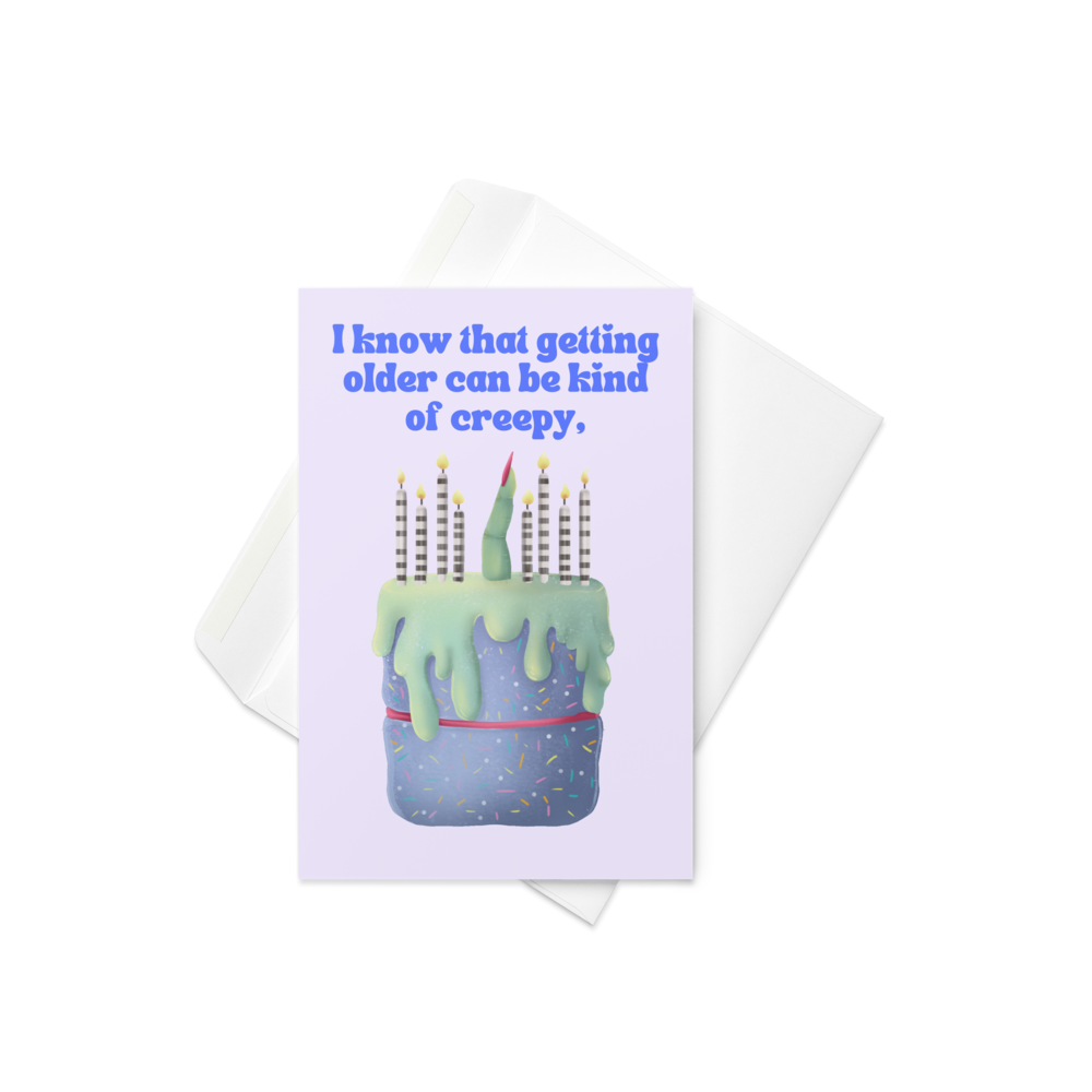 Zombie Finger - Birthday Greeting Card