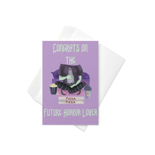 Future Horror Love - Congrats Expecting Greeting card
