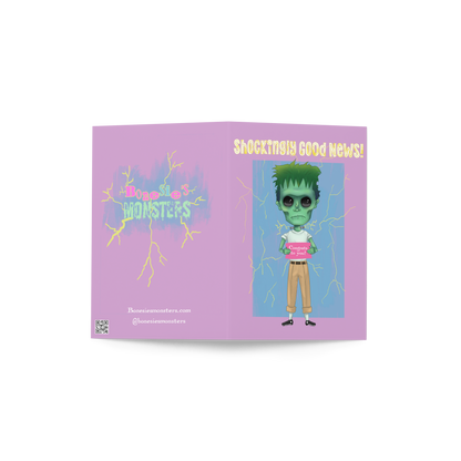 Shockingly Good News - Congratulations Greeting card