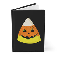 Load image into Gallery viewer, Vintage Jack-o-Lantern Faced Candy Corn - Halloween  Hardcover Journal (Matte)
