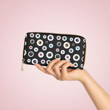 Load image into Gallery viewer, Creepy Bitch Eyeball Zipper Wallet

