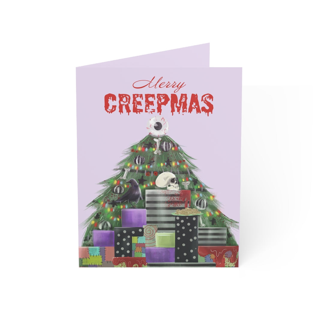 Merry Creepmas- Gothic Holiday Cards (1 or 10pcs Envelopes Included)