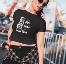 Load image into Gallery viewer, You Possess my Soul Black Crop Top
