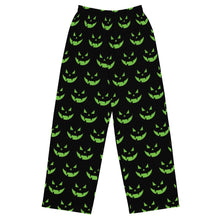 Load image into Gallery viewer, Green Vampire Jack-o-Lantern - Cozy Unisex Pants

