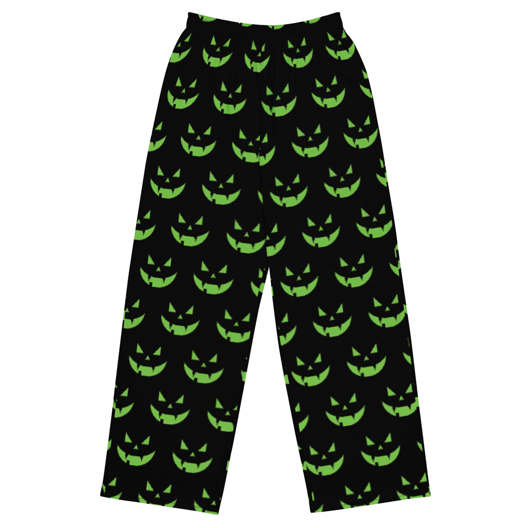Green Vampire Jack-o-Lantern - Cozy Unisex Pants