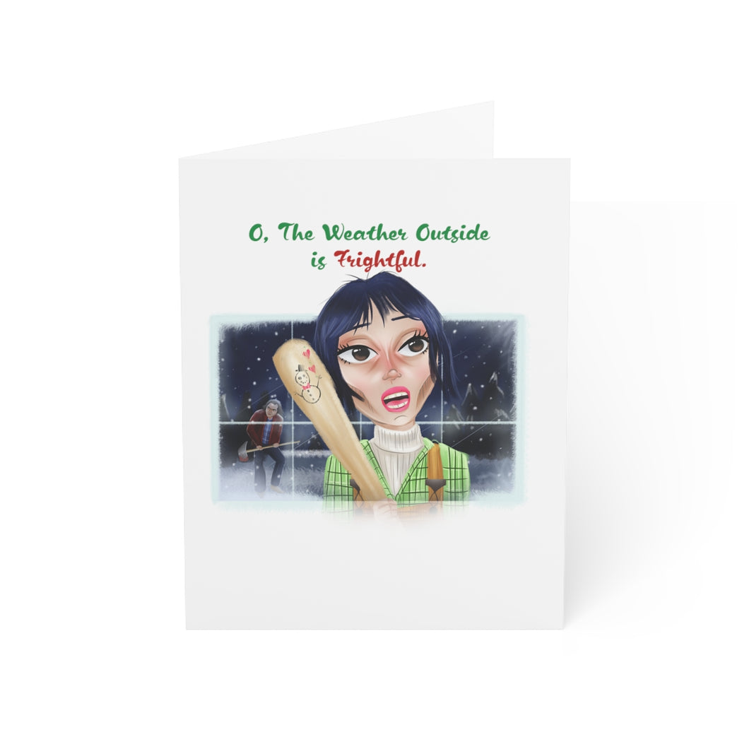 O' the Weather Outside is Frightful - Gothic Horror Holiday Cards (1 or 10pcs)