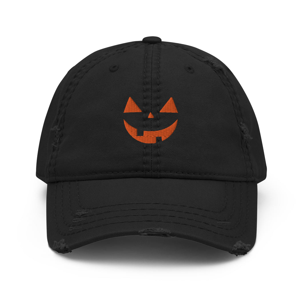 Smiley Jack - Happy Jack-o-lantern Distressed Hat