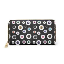 Load image into Gallery viewer, Creepy Bitch Eyeball Zipper Wallet
