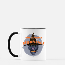 Load image into Gallery viewer, Not Familiar with Mornings: Halloween Mug
