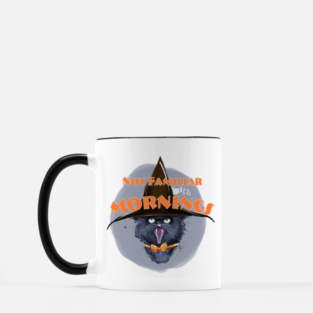 Not Familiar with Mornings: Halloween Mug