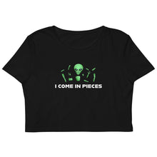 Load image into Gallery viewer, I Come in Peace (pieces) Alien Crop Top
