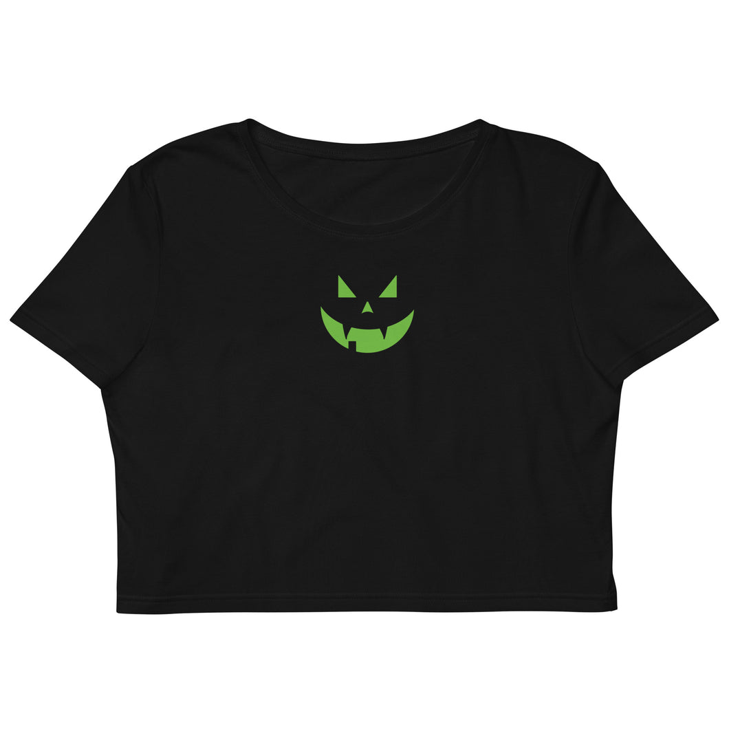 Vampire Jack - Jack-o-Lantern Halloween Organic Crop Top