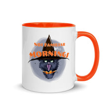 Load image into Gallery viewer, Not Familiar with Mornings - Halloween Mug

