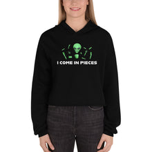 Load image into Gallery viewer, I Come in Pieces: Alien Goth Crop Hoodie
