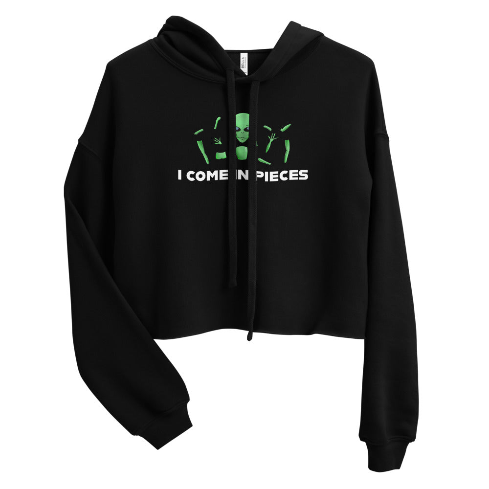 I Come in Pieces: Alien Goth Crop Hoodie